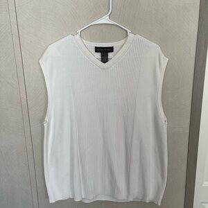Banana Republic White Muscle Tee
